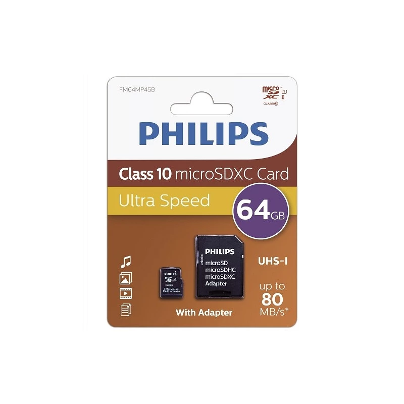 Cartão microSD Philips Class10 com adaptador para SD - Image 3
