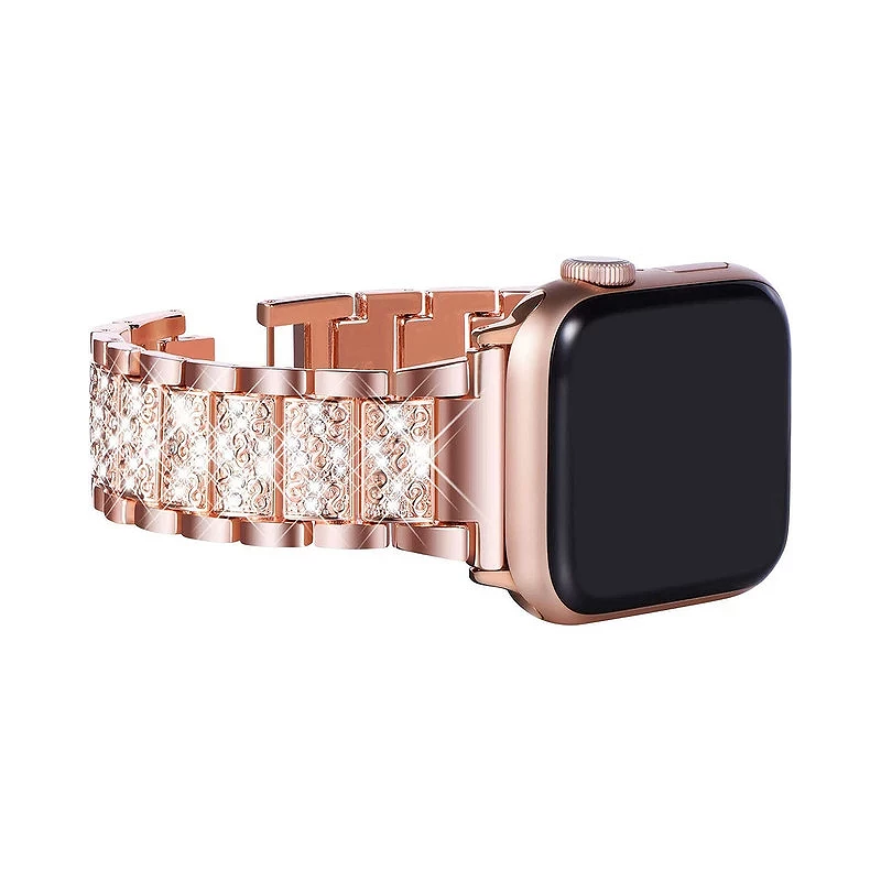 Correia Apple Watch 38/40/41mm Metálica Diamantes - Image 3