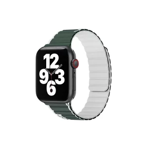 Correia de silicone WIWU Apple Watch 38/40/41 mm Cinza/Verde