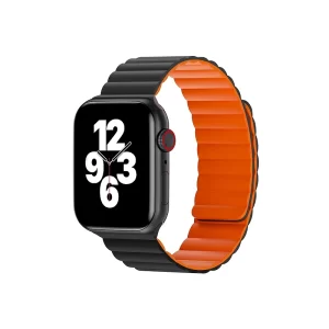 Correia de silicone WIWU Apple Watch 38/40/41 mm Laranja Preta