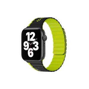 Correia de Silicone WIWU Apple Watch 38/40/41 mm Preto/Verde