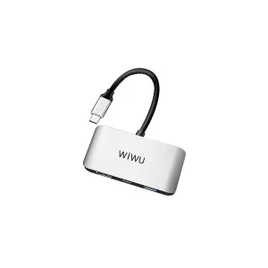 WIWU Hub Type-C Multimídia 3 em 1